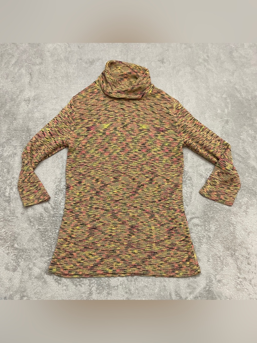 Anthropology One Girl Who Turtle neck sweater Multicolor Size Women's Small